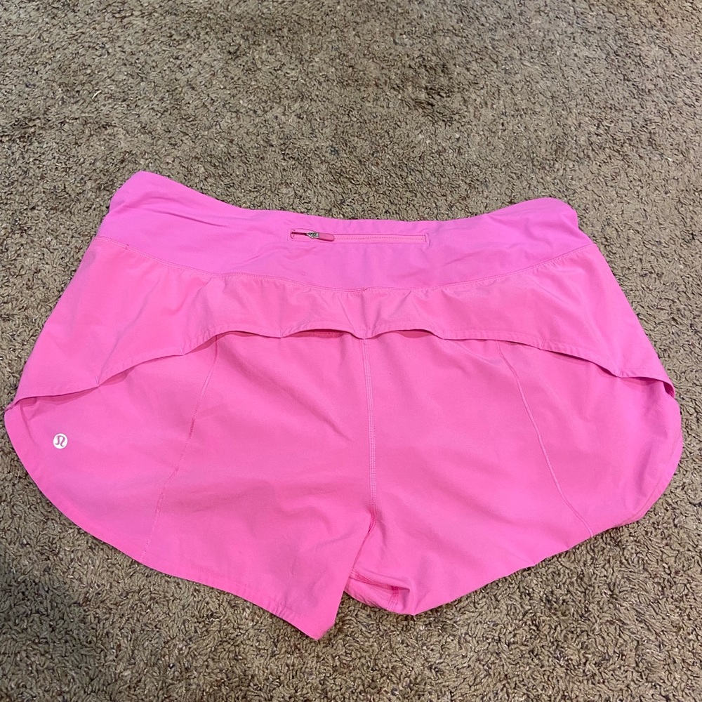 Lululemon Speed up shorts. Size 14, 4 inch.